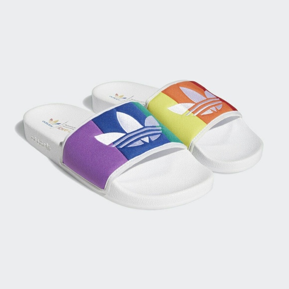 adidas Originals Other - Adidas Originals Men's Adilette Pride Slides Size 5 us EF2317